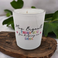 Candle - Personalised Teacher Shine